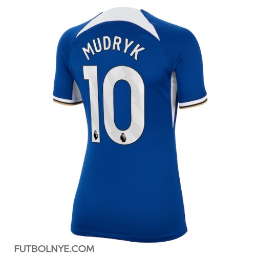 Camiseta Chelsea Mykhailo Mudryk #10 Primera Equipación para mujer 2023-24 manga corta